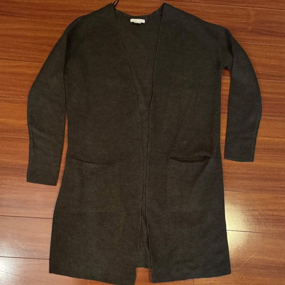H&M Dark Green Long Cardigan